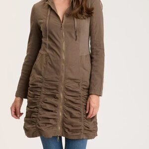 XCVI Fiori jacket in deep fern - size xl - 95/5 cotton spandex - great condition